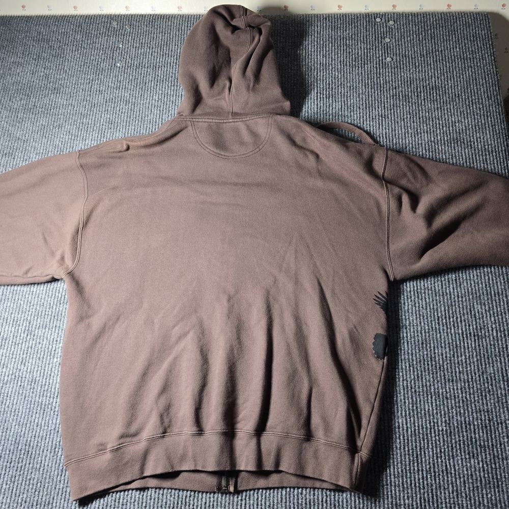 Vintage Hard Rock Cafe New York Brown Hoodie Full Zip Jacket Men's Size XL - Picture 5 of 7